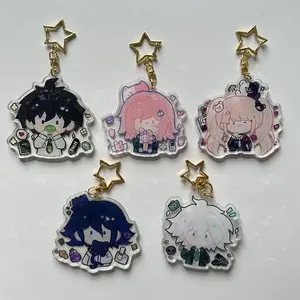 Danganronpa Game Keychain: Lunpo Kokichi Oma, Nagito Komaeda, Chiaki Nanami