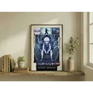 Killua Zoldyck Poster, Hunter x Hunter Anime Wall Art
