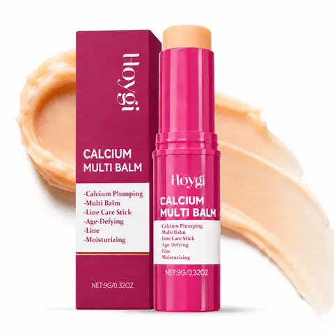 Calcium Plumping Moisturizing Balm Stick - Nourishing Skin Care Product for Face/Lips, Eyes & Dry Flaky Areas, Line-Smoothing Age-Defying Portable Autumn Winter Daily Moisturizer