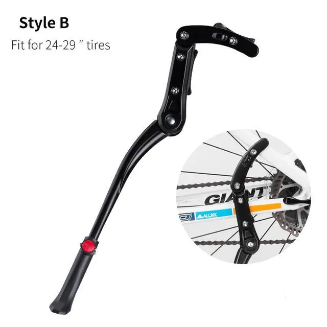 ROCKBROS Bike Kickstand for Mountain Bike Bicycle Kickstand Adults 24 inch to 28 inch Adjustable Bike Side Stand ROCKBROS Bike Kickstand for Mountain Bike Bicycle Kickstand Adults 24 inch to 28 inch Adjustable Bike Side Stand