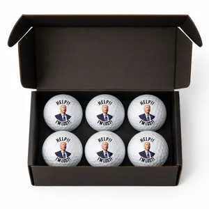 Funny Biden Golf Balls – 6 Pack | ‘Help! I’m Lost!’ | Political Gag Gift for Dad, Father’s Day Golf Gift