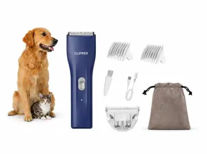 Deolux Store Pet Hair Clipper – 7500RPM Waterproof Cordless USB Rechargeable Dog & Cat Grooming Trimmer, Stainless Steel Replacement Blade, Guide Combs, Quiet Motor, Easy-Clean Design, Smooth Cut, Travel Kit, Grooming Accessories