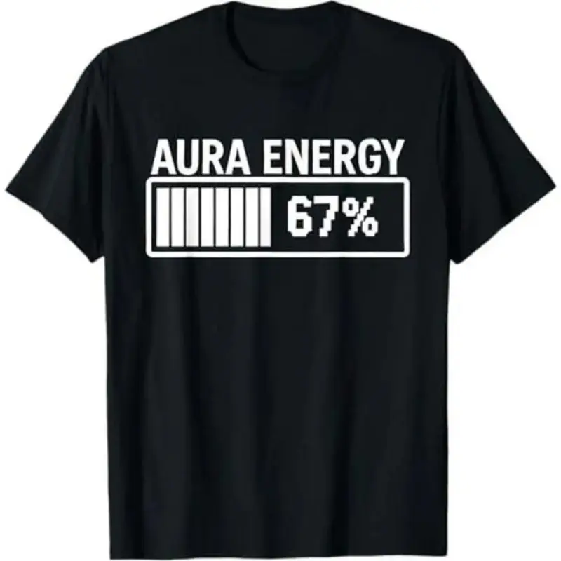 Meme T-Shirt - Gen Alpha Slang Aura Energy Viral Design, Soft Cotton Short Sleeve Tee for women & man, Trendy Internet Humor Top