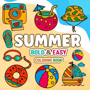 Bold and Easy Summer Coloring Book: 50 Bold, Fun and Simple Designs for Easy Coloring (Bold and Easy Coloring Books) Ice Cream Cones Creativity, Illustrations