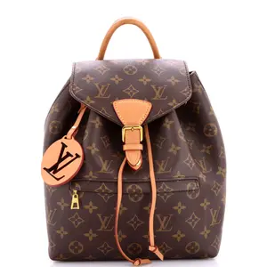 Pre-owned Louis Vuitton Canvas Coated Backpacks Montsouris NM Backpack Monogram Canvas PM by Rebag