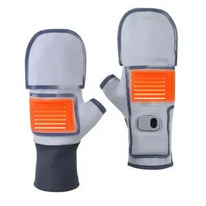 Heated Gloves with Fingerless Mode & Fingers Mode, Adjustable Temperature, Type-C Charging, Fashionable Design, Rechargeable Battery