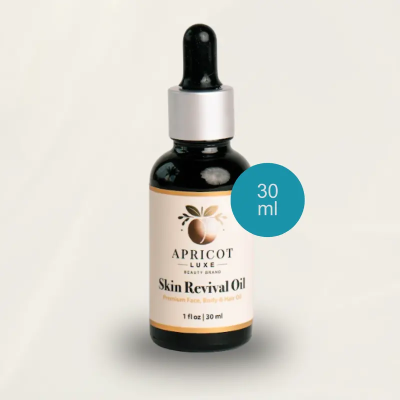 Apricot Luxe Skin Revival Oil with Vitamin E for Hydrating & Radiance 30ml Natural Moisturizer for Dry Sensitive Skin