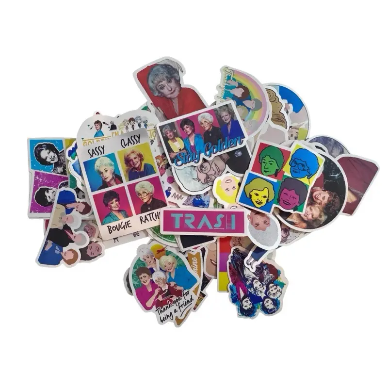 50pc Golden Girls Inspired Sticker Packs - Waterproof Vinyl Decal Stickers for Scrapbooking, Laptop Customization, Decal Sticker