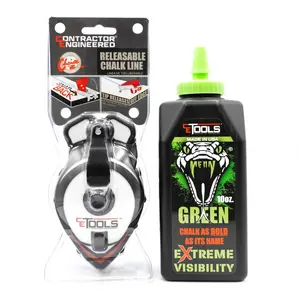 SnapBack Chalk Line + Mean Green Chalk – Bundle