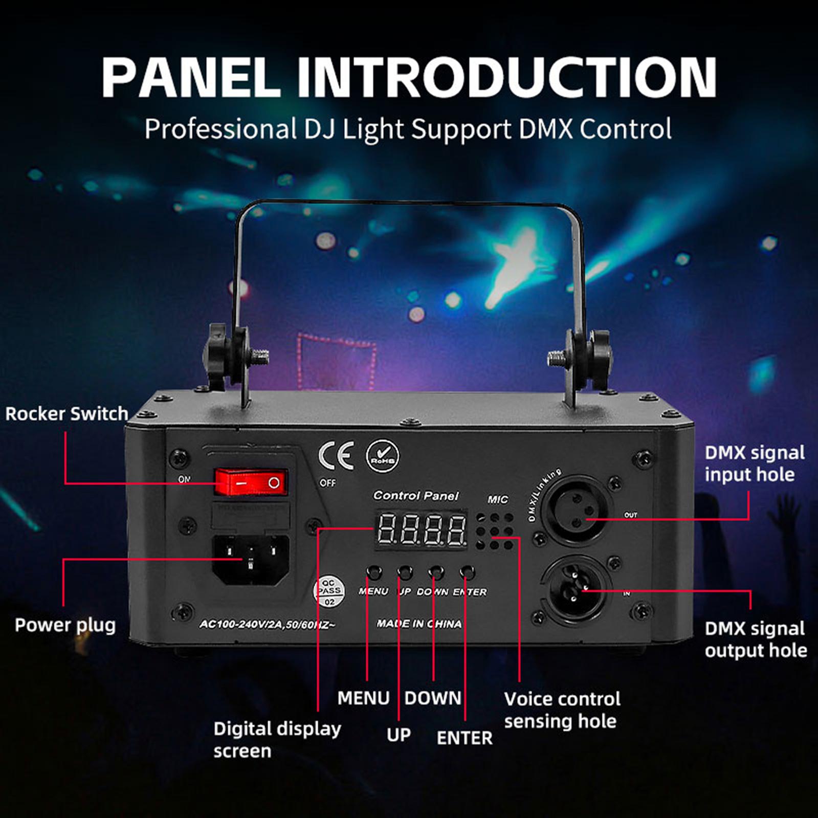 6IN1 Stage Laser Light Disco Party LED UV Stage Lighting System Club Stage Light 6IN1 Stage Laser Light Disco Party LED UV Stage Lighting System Club Stage Light