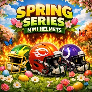 (1) Autographed Mini Helmet Spring Series  Personal Dome ~ Fire Factory Blaze Box