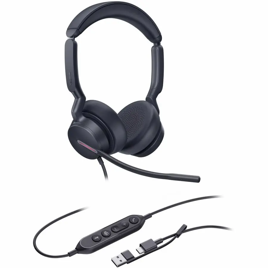 Yealink UH46 Dual UC USB-C/A USB Professional Wired Headset 1308183