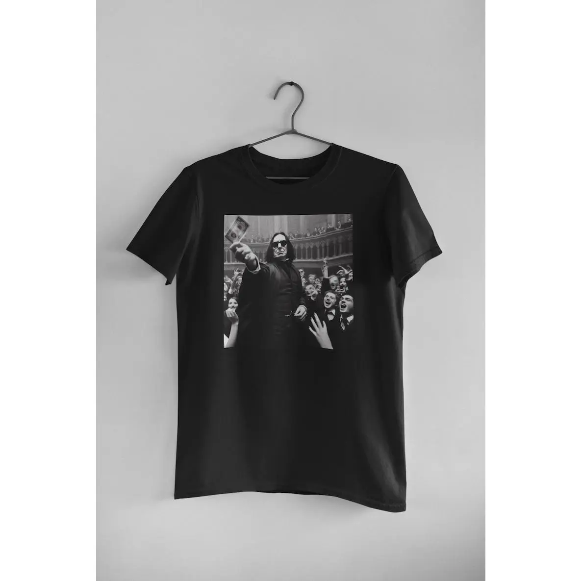 Rich Severus Snape Funny Shirt, 90s Vintage Gangster Style Meme Shirt, Money Rich Severus Snape Shirt black