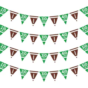 Football Decorations Bunting  Football Theme Triangle Flags Banner for Birthday Party Decorations