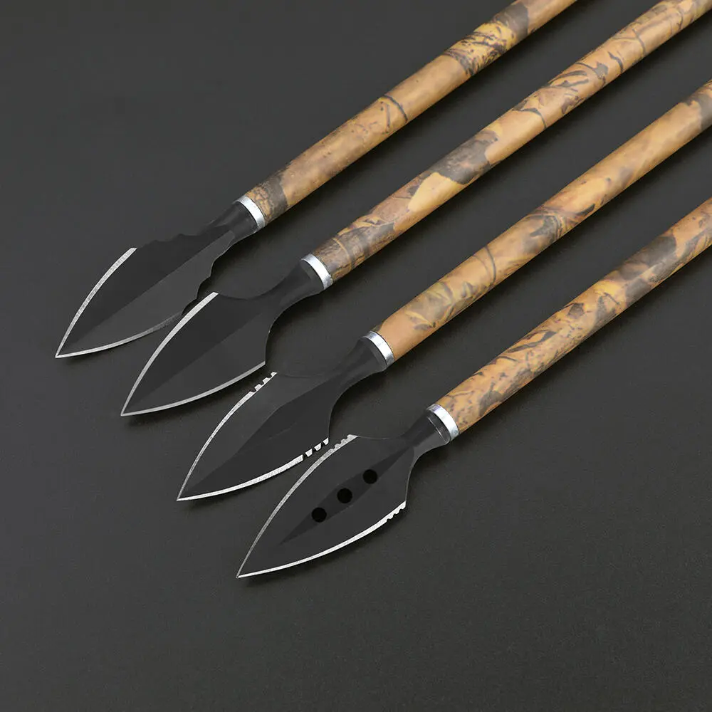 6-Piece Arrow Set, Universal Threaded Arrows with Easy Installation, Durable Sturdy Design for Indoor Archery, Outdoor Archery Accessories