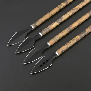 6-Pieces Archery Hunting Broadheads Traditional Hunting Arrow Heads Solid Carbon Steel Screw-in Arrow Tips for Archery Outdoor Hunting Target Shooting 6Pack