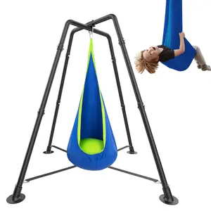 #Summervibes，X-Shaped Metal Swing Stand Frame - Compatible with Sensory/Pod Hammock Chair, Indoor Outdoor Use for Kids & Adults, 330LBS Weight Capacity