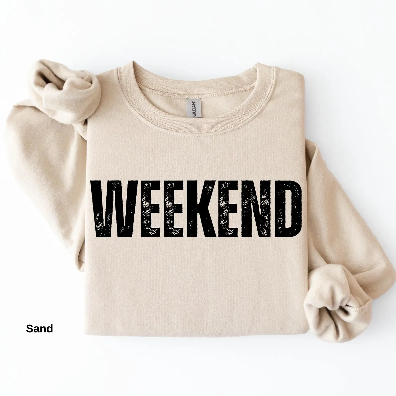 [Sale off up to 50%] Weekend Crewneck Sweatshirt, Cozy Trendy Style For Her