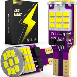 Nilight 921 912 T15 906 922 W16W 3020 27SMD 6500K Xenon White LED Bulbs (Pairs) Super Bright Waterproof Headlight