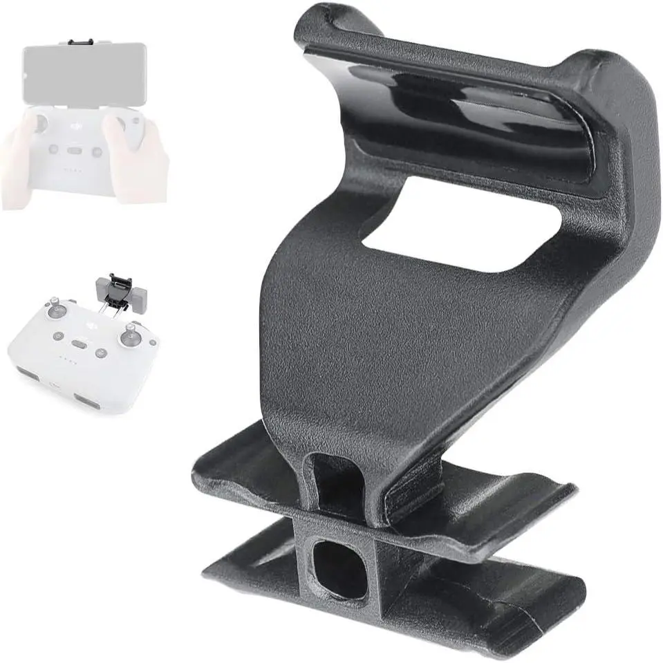 RCGEEK Cellphone Clip Mount Holder Extender Kit Compatible with DJI Air 3 / Mini 3 Pro/Mini 2 / Air 2 2S / Mavic 3 Drone Controllers Removeable Extended Smart Phone Stand Accessory, Accessories, Mobile