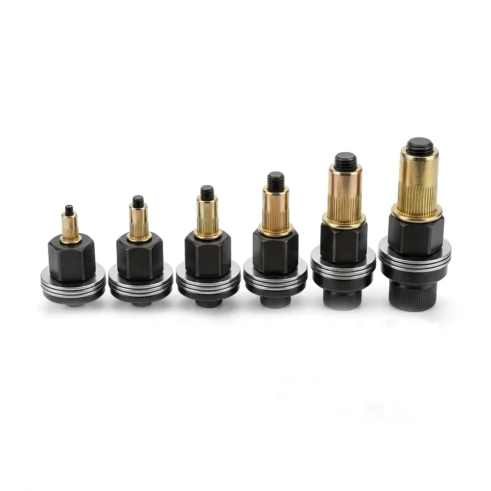 Hand Rivet Nut Tool Accessories, Rivet Set Electric Drill Operated, Carbon Steel Rivnut Kit for Metal Pipes, Manual Mandrel with Hex Head for Automotive, Construction