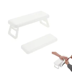 1PC Manicure Nail Arm Rest with Bracket for Nail Salons Technicia, Nail Hand Pillow for Manicure Salon Use, Folding nail clips for manicurists, comfortable hand support design, portable wrist rests, essential tools for nail salons, Nail supplies