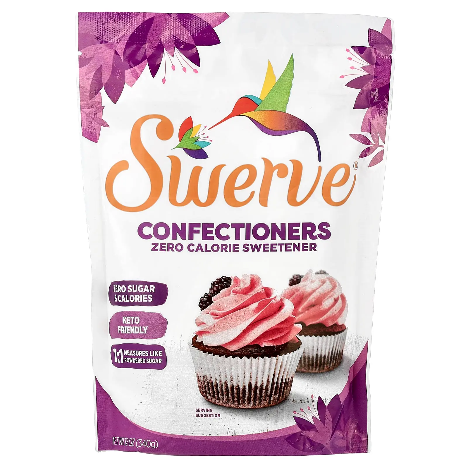 Swerve Confectioners Zero Calorie Sweetener, 12 oz (340 g) Swerve Confectioners Zero Calorie Sweetener, 12 oz (340 g)