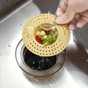 3 Counts Multi-Color Plastic Kitchen Sink Strainer, Anti-Clog Dishwasher Drain Sieve, Durable Sink Protector for Home Bathroom and Toilet