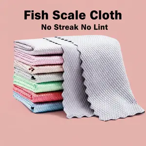 6-Pack Magic Cleaning Cloths, Watermark Remover Glass Towel, Leaves No Streaks for Windows and Mirrors. Quickly Remove Smudges & Marks. Ideal for Kitchen Wipers