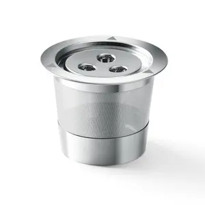 Stainless Steel Reusable K-Cups Compatible with Ninja Dual Brew Coffee Maker, Fits Ninja Cfp201 Cfp301, Includes Spoon Brush, Lightweight Reusable Filter