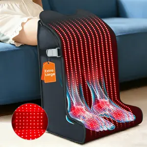 Red Light Therapy for Feet & Legs – 2026 Upgraded Device with 480 LEDs, 3-in-1 Chips, Extra-Large Infrared Wrap, 5 Modes, Adjustable Timer, Ideal Gift for Women & Men, 11.8" × 15.7" × 25.5"