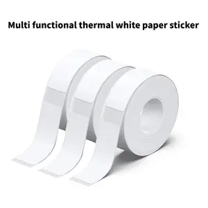 480 sheets/14 * 40mm/3 rolls of thermal white paper stickers, with tear resistance, suitable for labeling in offices, kitchens, schools, self-adhesive, waterproof, and can be used for kitchen seasoning cans, folders, storage boxes, and switches