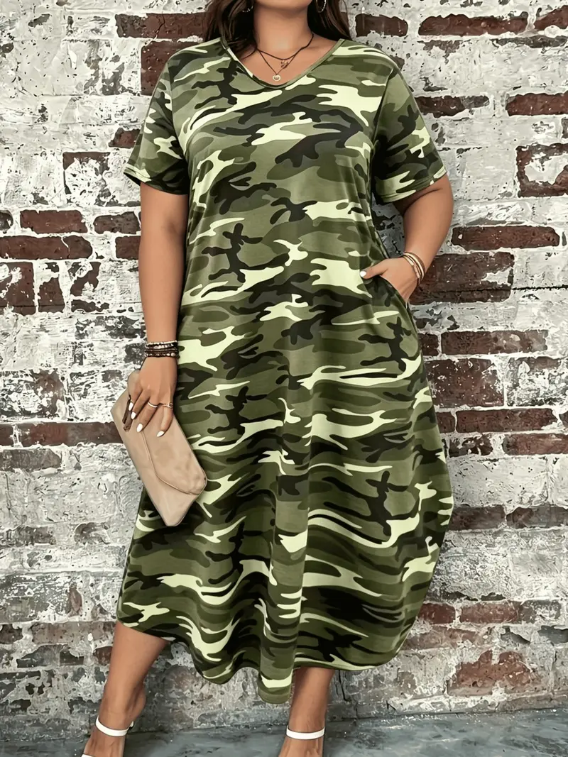 army fatigue maxi dress Camouflage Long Dresses for Women for sale