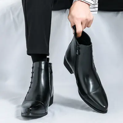 black dress boots no heel Journee Collection Women's Vivia Booties, Black, 10M main image 1