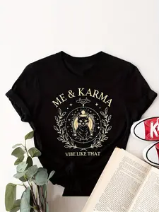 Procurement Product Comfortable Colored Cat Shirt, Magical Retro T-Shirt, City of Stars Shirt, Fun Gift Women'S Top