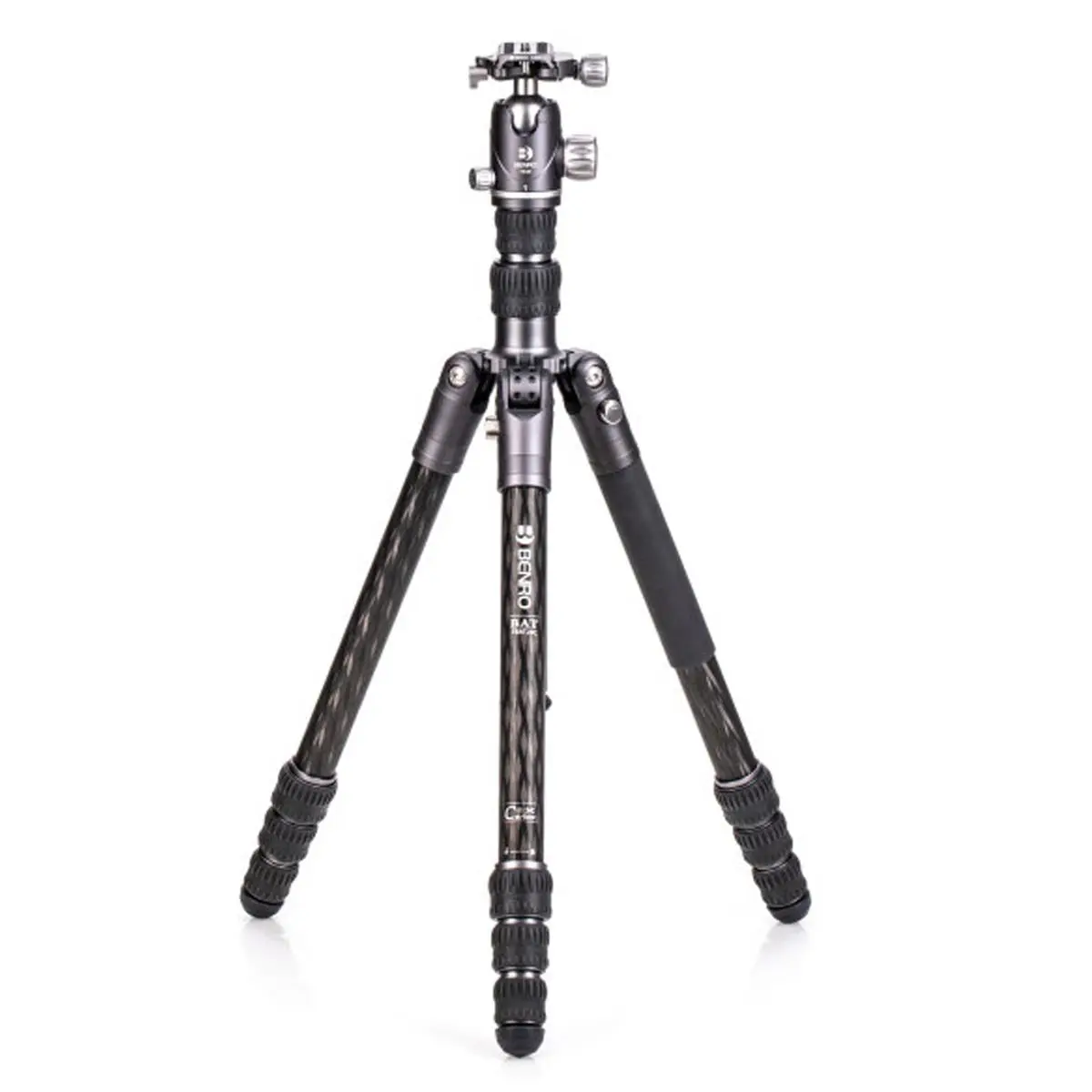 Benro Bat Two Series 4-Section Carbon Fiber Travel Tripod/Monopod with VX25 Ball Head