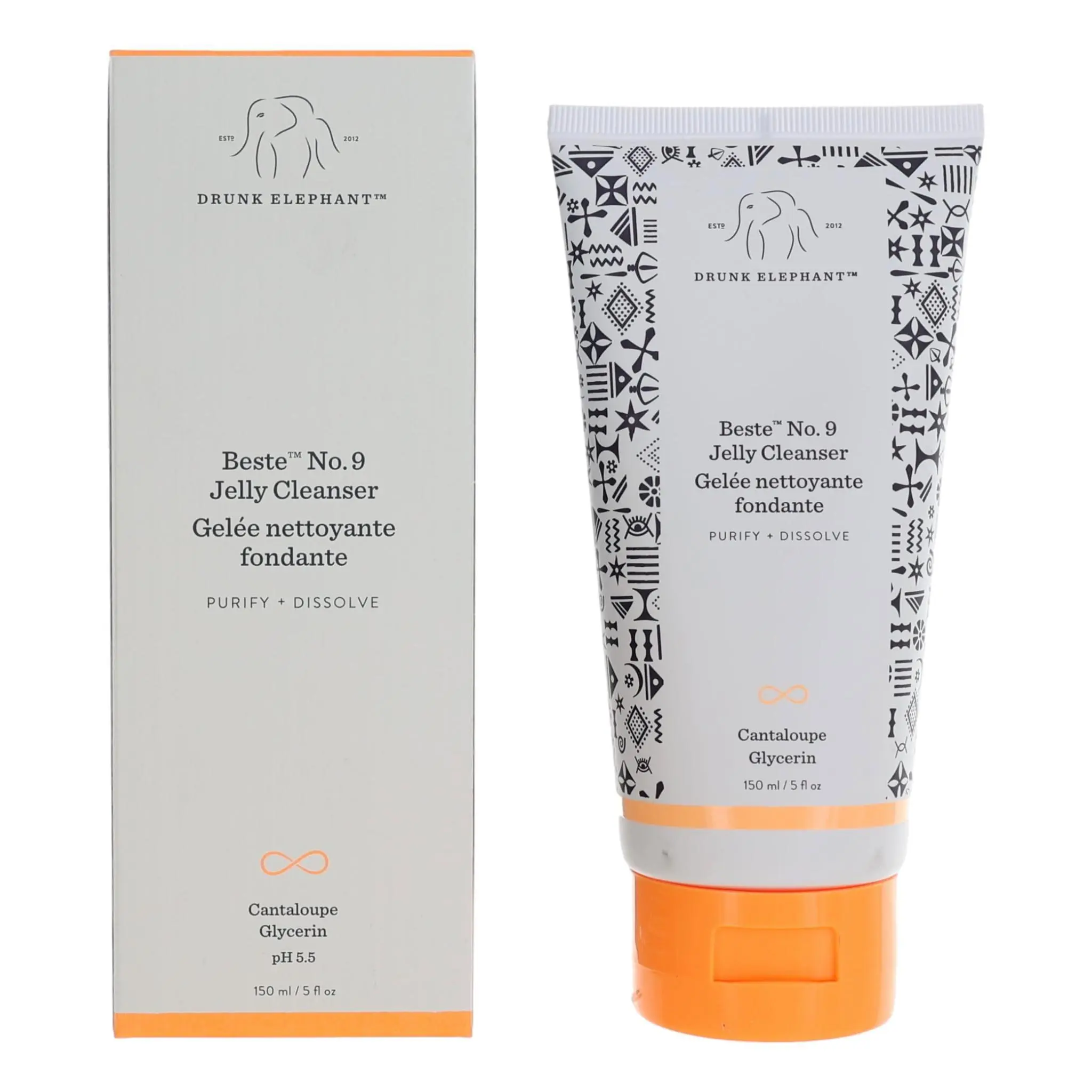 Drunk Elephant Beste No. 9 Glycerin Facial Cleanser, Unisex Adults' 5 oz Cleansing Tube