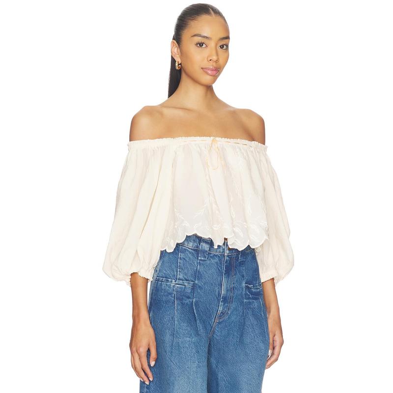 Free People Bali Daydream Melody Top in Mother Of Pearl Combo
