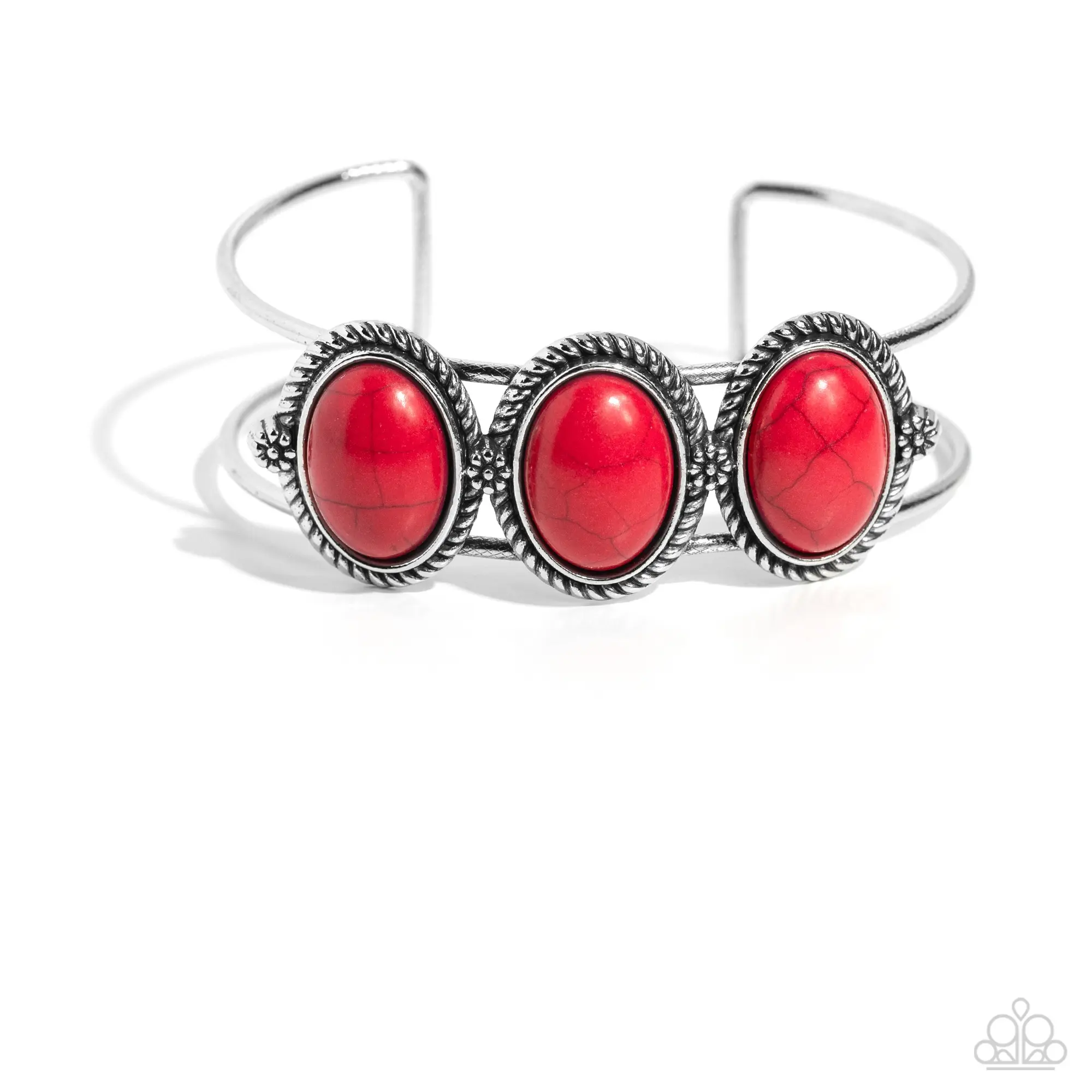 Paparazzi Badlands Backdrop - Red Cuff Bracelet