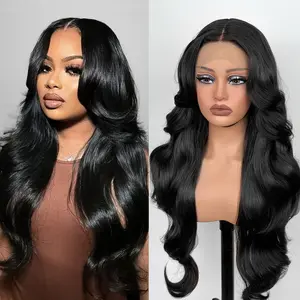 Butterfly Cut Glueless Wear and Go Synthetic Lace Front Wig Long Layered 90s Blowout