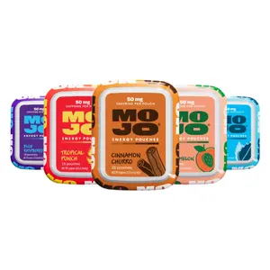 MOJO Energy Pouches 50 mg Caffeine Liquid-Free On-The-Go Energy Boost - 15 Count