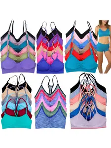 ToBeInStyle Women's Pack Of 6 Randomly Selected Padded Seamless Bras & Bralettes (Sizes 30A To 42DD) ToBeInStyle Women's Pack Of 6 Randomly Selected Padded Seamless Bras & Bralettes (Sizes 30A To 42DD)