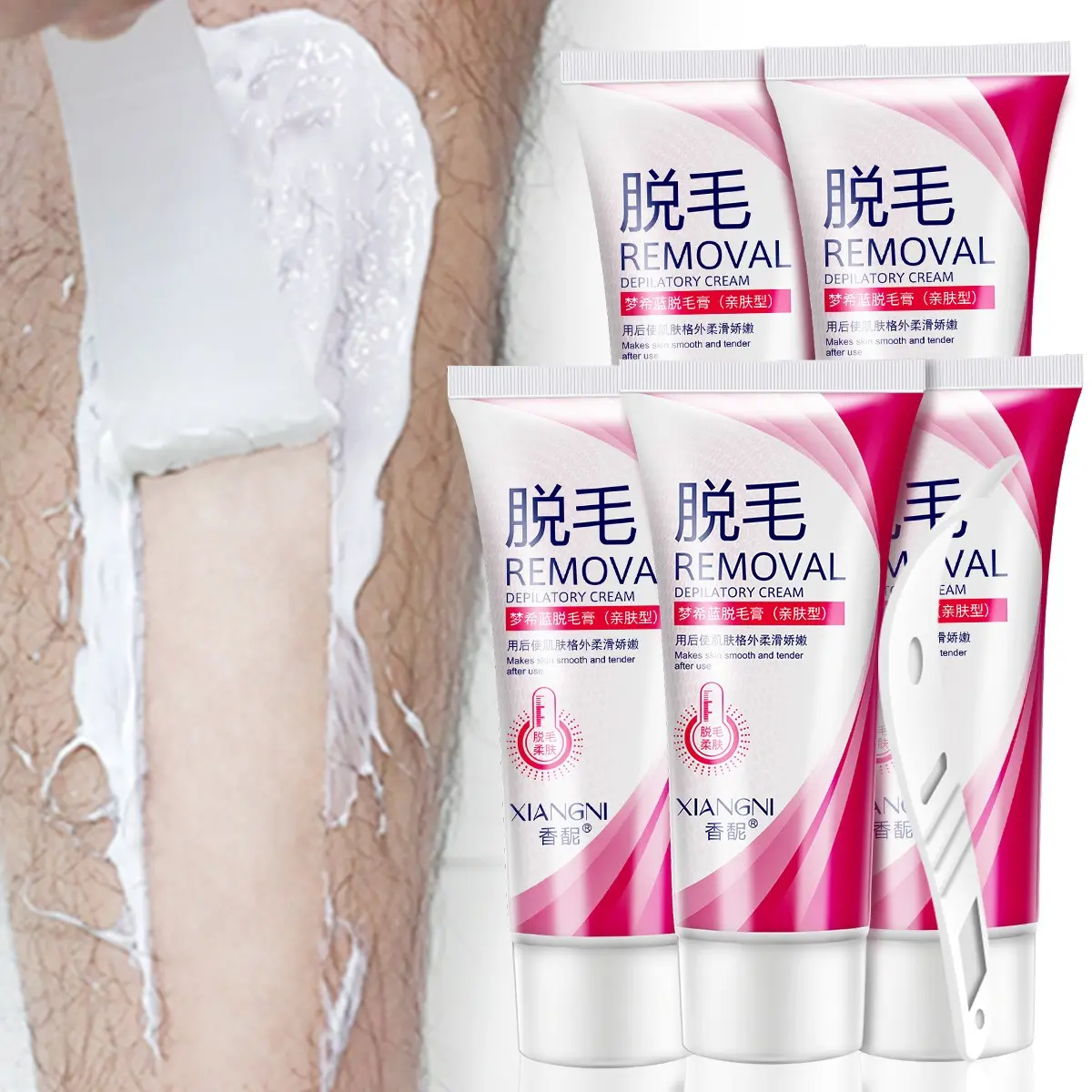 Depilatory Wax Strips 3pcs/5pcs, Gentle Formula, Fast Hair Removal, Suitable for Arms Legs Underarms, for Men and Women,Unisex Body Care