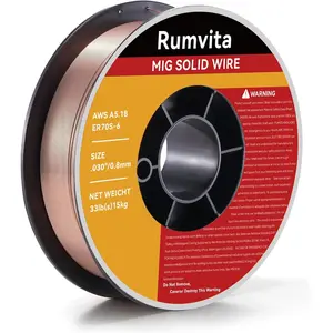 Mig Wire - ER70S-6 .030"(0.8 mm)- 33 Pound Spool - Mild MIG Wire,Low Splatter and High of Deoxidizers