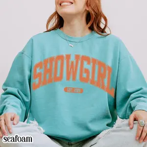 [Sale up to 30%] Showgirl Era Comfort Colors Sweatshirt Life Of A Sweater Tour Midnight All Too Daughter Christmas Cozy Fall Crewneck Folk Artist Pullover