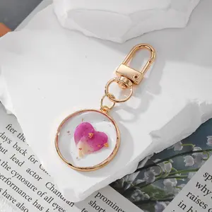 Pressed Flower Resin Keychains