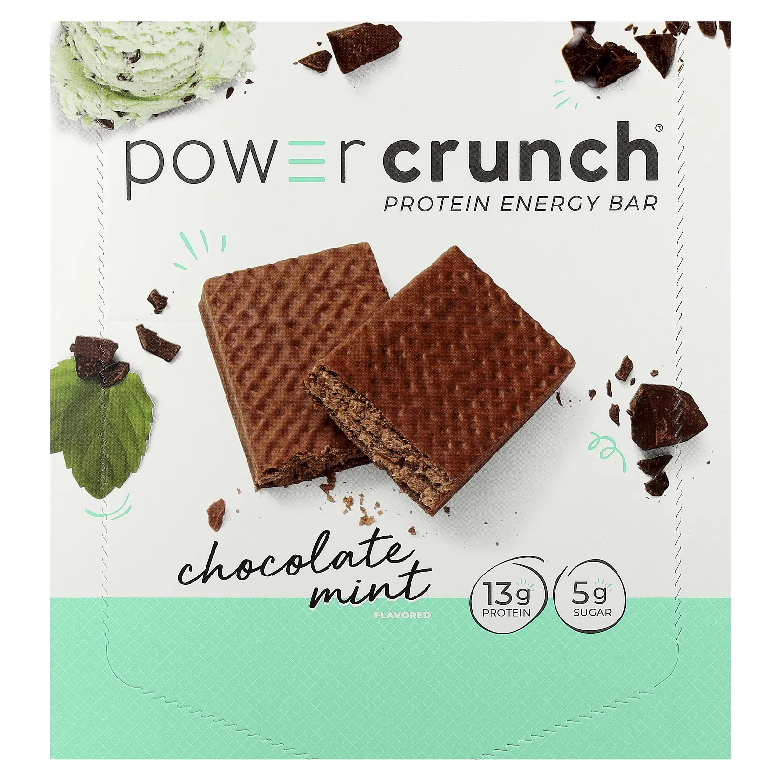 BNRG Protein Energy Bar, Chocolate Mint, 12 Bars, 1.4 oz (40 g) Each BNRG Protein Energy Bar, Chocolate Mint, 12 Bars, 1.4 oz (40 g) Each