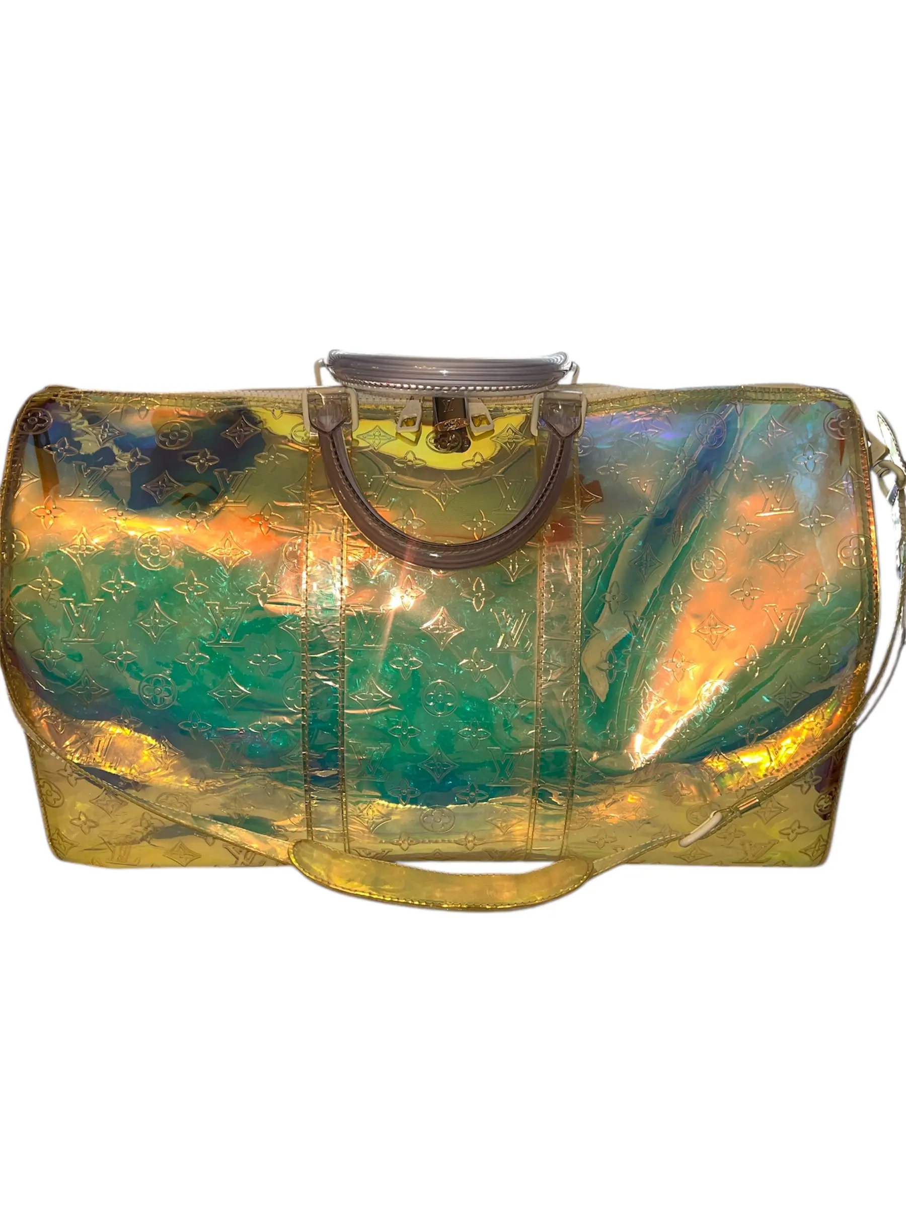 Pre-owned Louis Vuitton france Luggage MISC keepall bag 50 prism limited edition