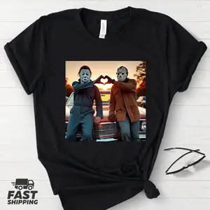 Vintage Michael Myers Halloween Heart Hands Shirt, Retro Michael Myers Shirt, Horror Movie Shirt, Myers Thriller Friday the 13th Horror