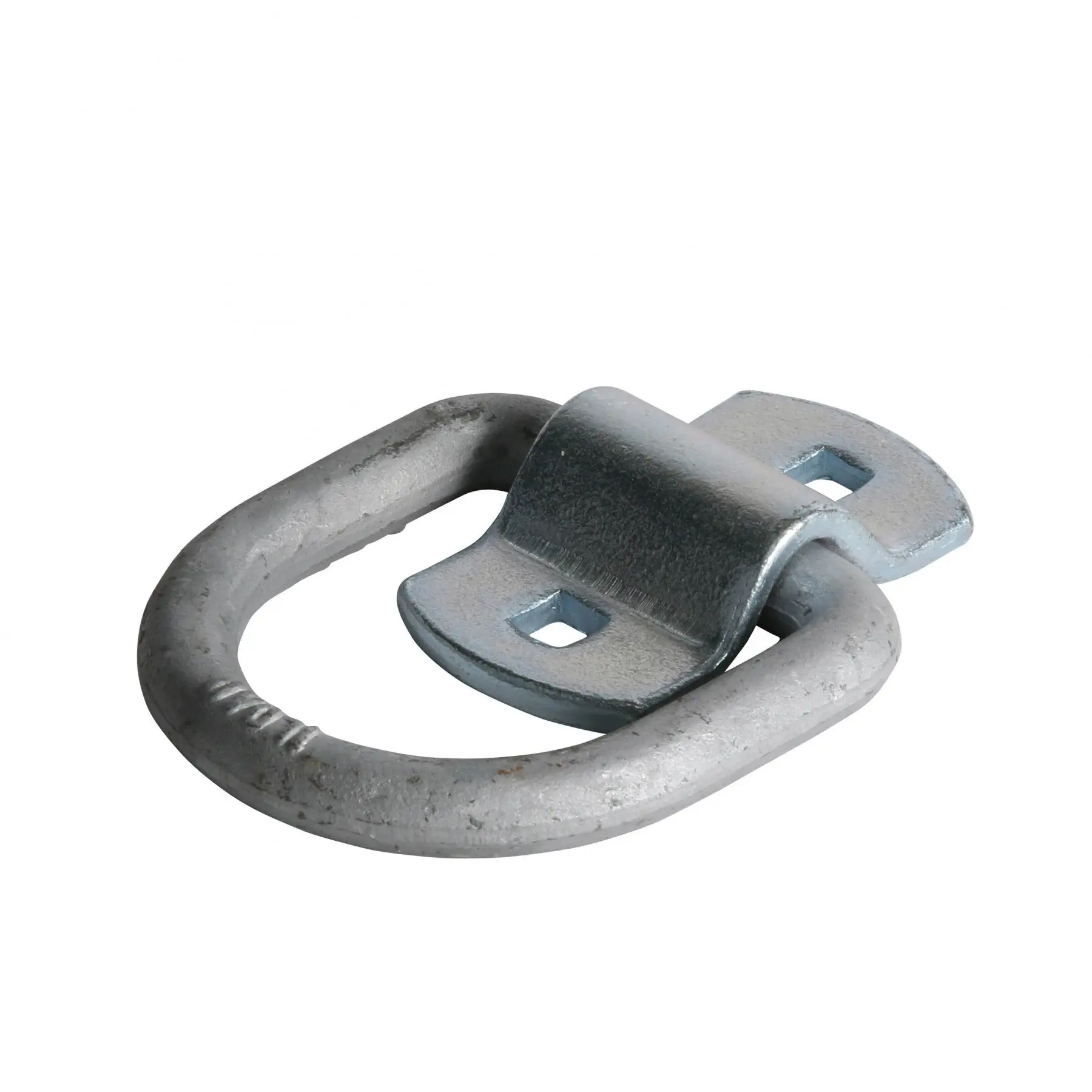 1/2" Forged Heavy-Duty Bolt-On D-Ring, Silver - 4,000 lbs.